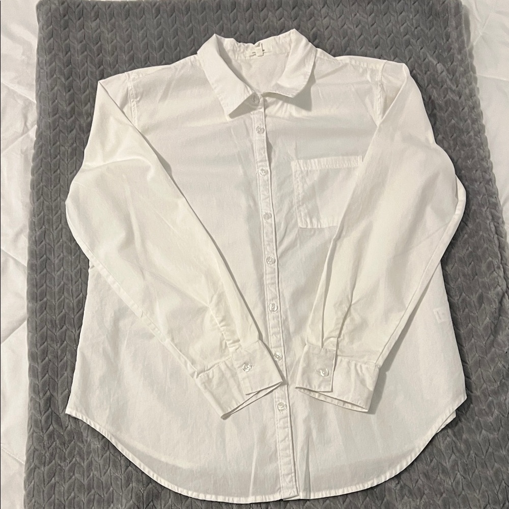 Maurices Crisp White Button Down Shirt